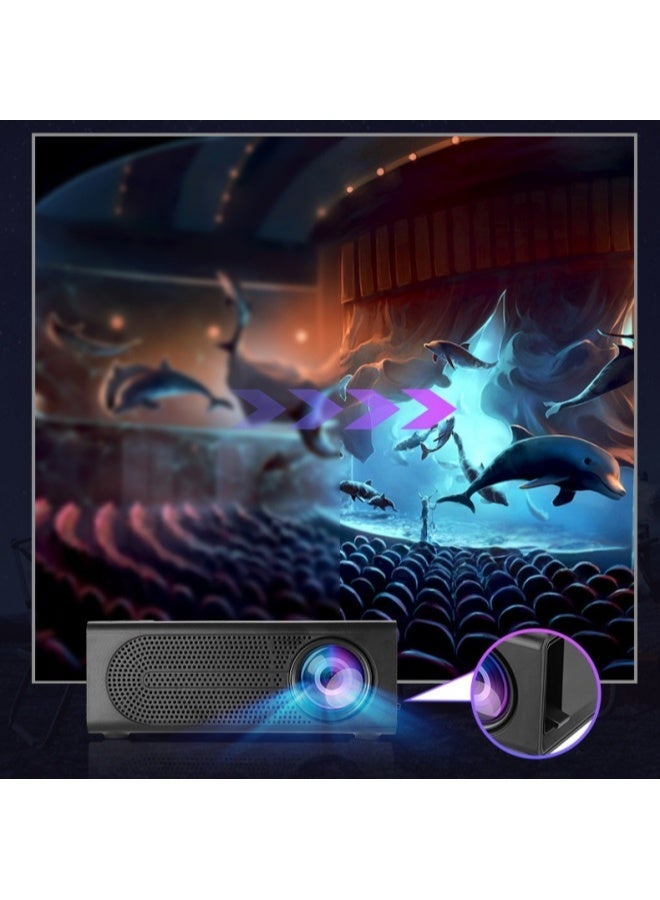 NexusTek Portable Smart Projector | 1080P HD, Multi-Device Compatible, Power Bank Support, Diffuse Reflection Eye Care, Built-in Speaker, Home Theater Projector - Image 1